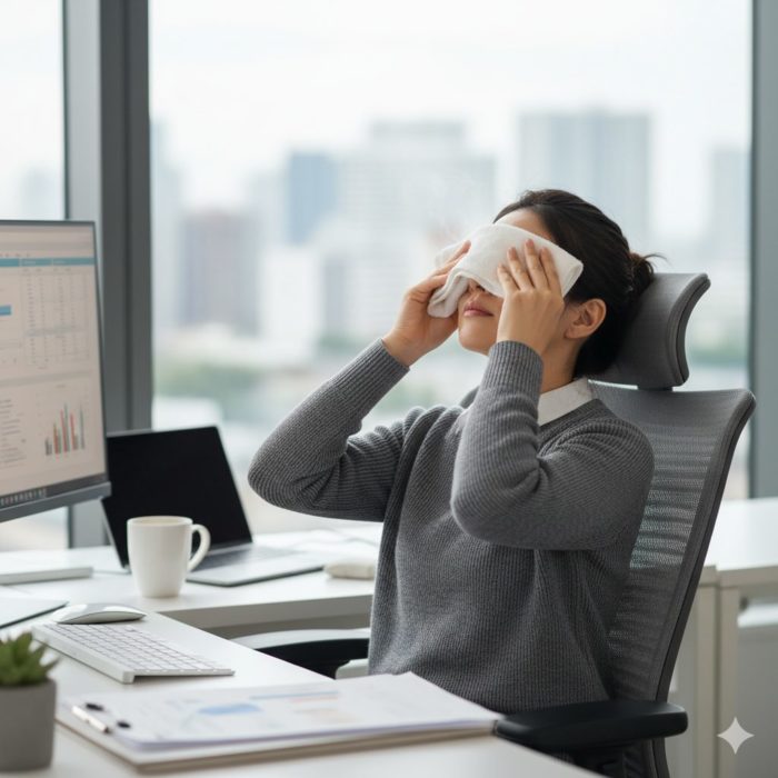 豊橋の整体そら豆が解説。頭部の血行不良が引き起こす不眠や偏頭痛を改善するための施術風景